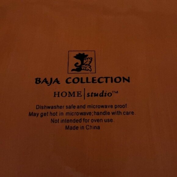 Baja Collection Round & Square Floral Plate Set (2) - Picture 9 of 12